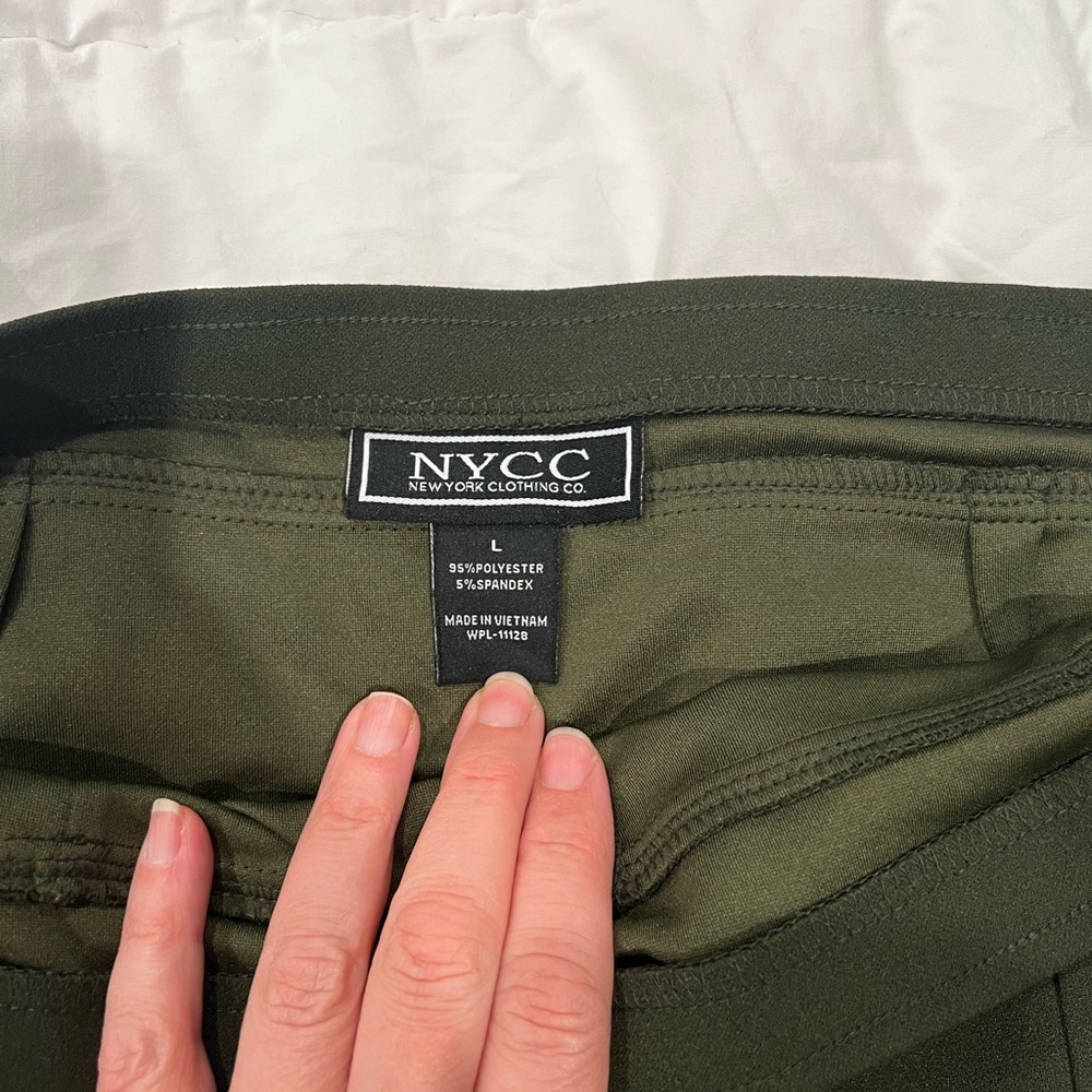New York Clothing Co green skirt sz L - Picture 4 of 8